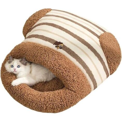Katzenschlafsack, bequeme und warme Katzenbettmatratze, geschlossenes Haustierkissen – Eckkorb für den Boden (1/5)