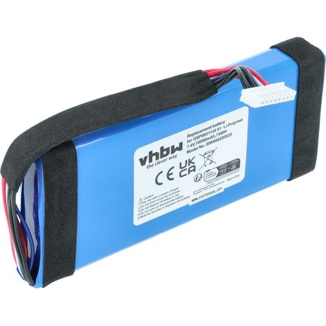 vhbw Akku Ersatz für JBL GSP0931134 01 für Lautsprecher Boxen Speaker (10000mAh, 7,4V, Li-Polymer)