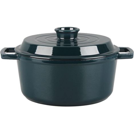 LAGUIOLE CUISSON - Cocotte en fonte ronde 25cm - "Masseiron Emeraude" (1/5)