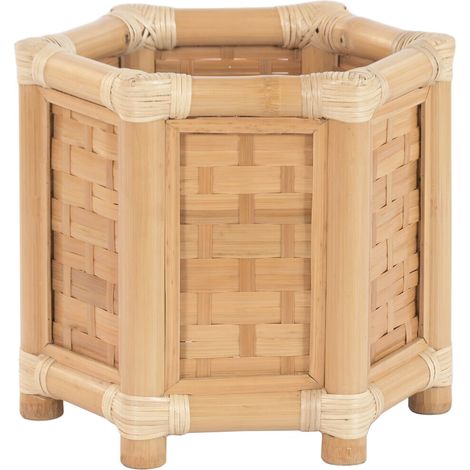 Macetero Bambu Ratan 46X40X40 Natural (1/5)
