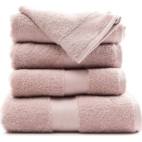 - Royal Touch Lux - Gant de toilette de qualité hôtelière - 30 x 30 cm - Rose brumeux (1/5)