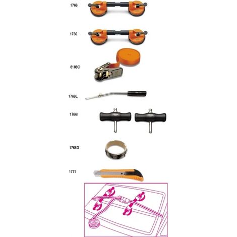 Set d'outils en cristal Beta 1766/8