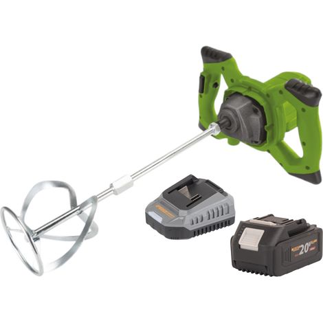 Procraft PMM20 Akku Rührwerk 20 V Brushless + 1x Akku 4,0 Ah + Ladegerät