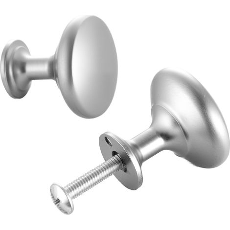 25 boutons de meuble 28 mm alliage zinc, poignées de tiroir champignon, quincaillerie armoire avec vis, usage polyvalent (1/5)