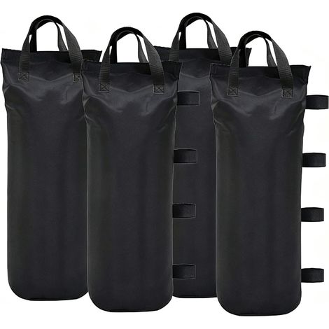 Lot De 4 Sacs de Lestage, 800D Oxford, Grande Ouverture, Scratch  800D Oxford Robuste, Grande Ouverture pour Un Remplissage Facile, Fermeture Scratch Sécurisée, pour Tentes Tonnelles. (1/5)