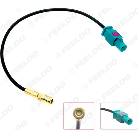 Câble adaptateur FAKRA mâle vers SMB femelle pour antennes automobiles, fil de 20 cm