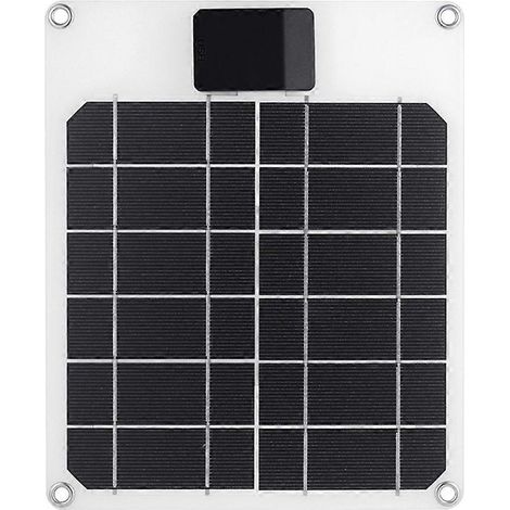 Panneau chargeur solaire 5W pour batterie externe de camping en extérieur --- (1/5)