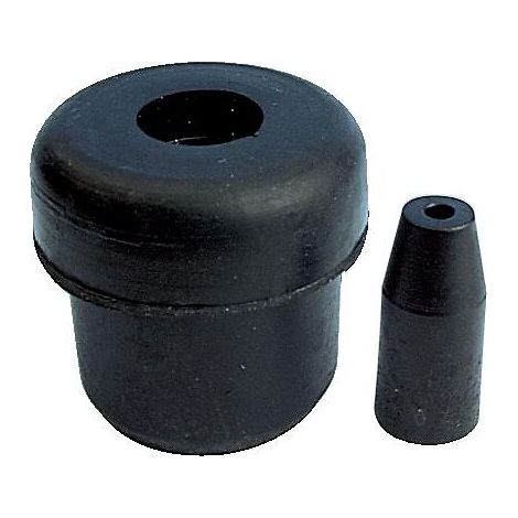 Embout intérieur caoutchouc noir pour diamètre intérieur 19.5mm en boite de 20 - GUITEL-POINT M