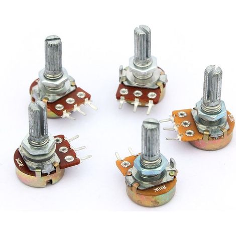 5X potentiometre B10K 10K ohm Simple lineaire Conique Rotatif (1/5)