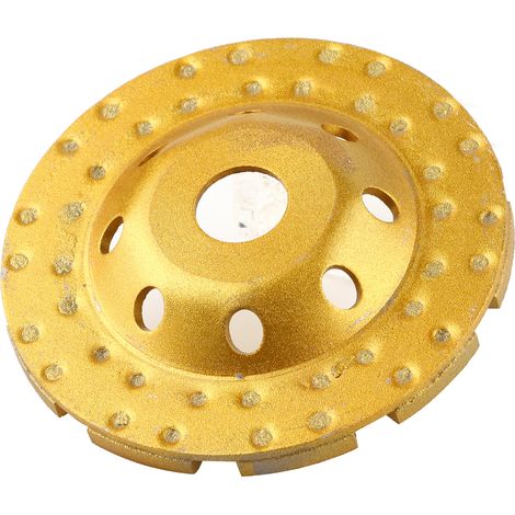 Doppelreihige Diamantschleif- und Polierscheibe, Kelle, 125 mm, Gold, Beschläge