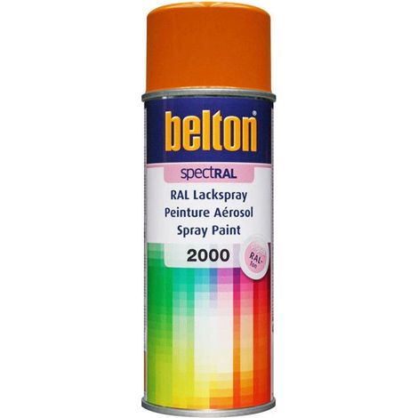 Peinture - AUTO K - RAL 2000 - JAUNE ORANGE - Mat - 400 ml
