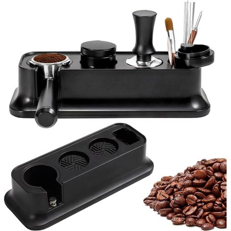 Support pour cafetière italienne à piston, support de rangement, poignée de remplissage, support de poignée multifonction, dispositif pour piston à café (1/5)