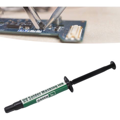 Revêtement protecteur isolant/masque de soudure vert/noir polymérisé aux UV pour cartes de circuits imprimés. (1/5)
