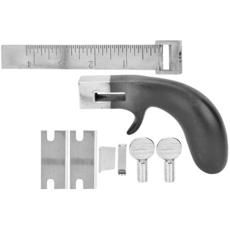 QORVA-Coupe-bracelet en cuir avec poignée en aluminium, accessoire de bricolage pour décoration de ceinture (1/4)