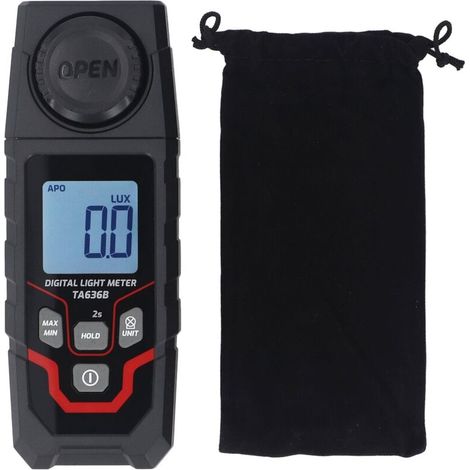 Testeur D'éclairement Numérique, Plage 200000LX, Résolution 0,1LX, pour Diverses Applications D'éclairage (1/3)