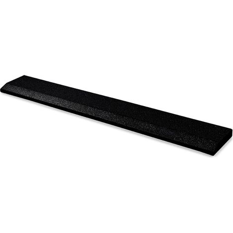 Sportboden Gummikante - 108 x 15 cm - 30 mm dick - Schwarz (1/2)