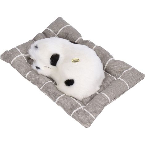 Jouet pour chien endormi avec coussin en tissu, peluche réaliste, petit chien, ornement dalmatien (1/5)
