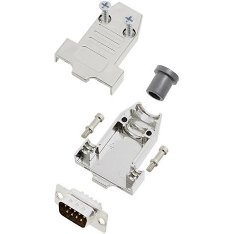 TRU COMPONENTS TCDTNT09MDBPK 7708800 Kit embase SUB-D mâle 180 ° Nombre de pôles: 9 fût à souder 1 pc(s) (1/2)