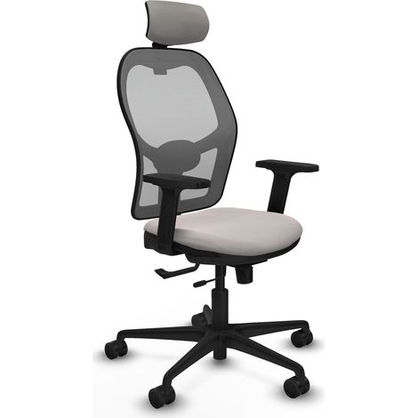 Chaise piqueras y crespo Jorquera crème simili cuir maille (1/2)