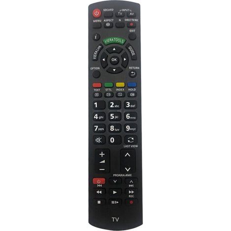 Remplacement telecommande panasonic n2qayb000487 pour Panasonic Viera TV:TH-32LRG20E TX-L42E3B TX-P46S20E TX-P50U30E