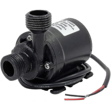Pompe à eau submersible 12 V CC, débit 800 l/h, hauteur de refoulement 5 m, usage amphibie (bassin, aquarium, fontaine solaire, piscine) (1/4)