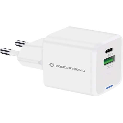 Conceptronic ALTHEA15W Ladegerät für Mobilgeräte Universal Weiß AC Schnellladung Drinnen