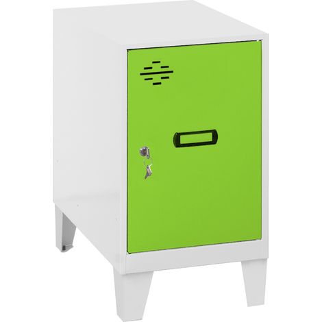 Simonrack Cassettiera metallica bianca e verde 575x300x500 mm