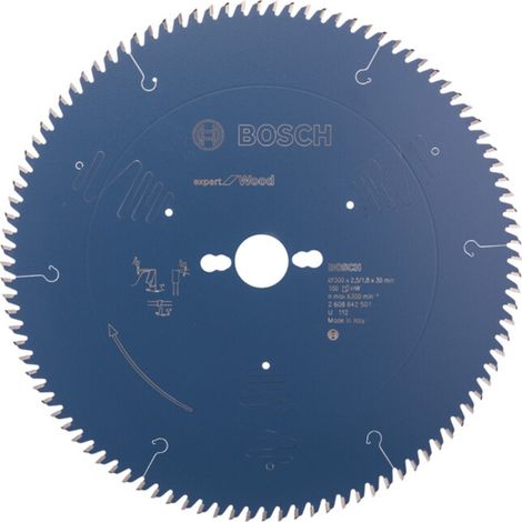 BOSCH Lame de scie sur table Expert for Wood - Bois - 300 mm - 2.5 mm - 30 mm - 100 dents (1/5)