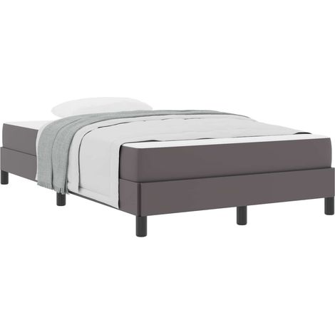Maison Exclusive - Struttura del letto con materasso Grigio 120 x 190 cm Tessuto (1/5)