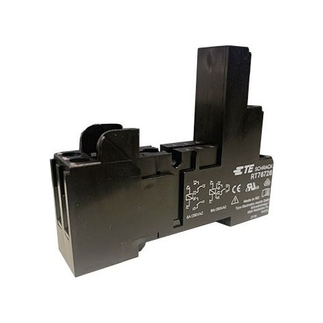 Te connectivity 6-1415035-1 / Shrack RT78726 Relay support for din rail, XT, RT, RY relay