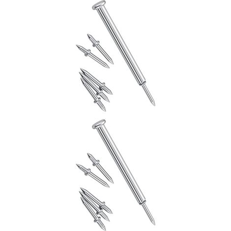 Clous sans tête avec fixation dissimulée - Parfait pour les plinthes en bois et l'assemblage de meubles - Ne se desserrent pas (1/4)