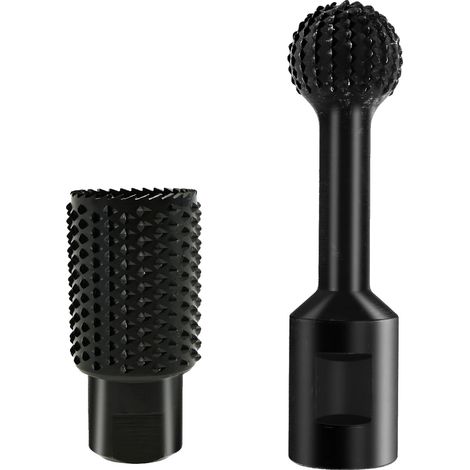 Amoladora rotativa, acero de alto carbono, compatible con amoladoras angulares, negra 1 (1/2)