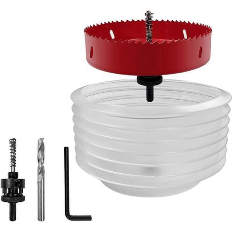 15 cm Lochsäge mit Staubabsaugung, 9,5 mm Sechskantschaftbohrer mit Staubabsaugung (siehe Abbildung) (1/5)