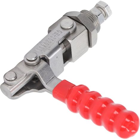 Pince à genouillère à dégagement rapide par simple pression ou traction, piston en acier inoxydable, course du piston : 136 kg, force de maintien (1/5)