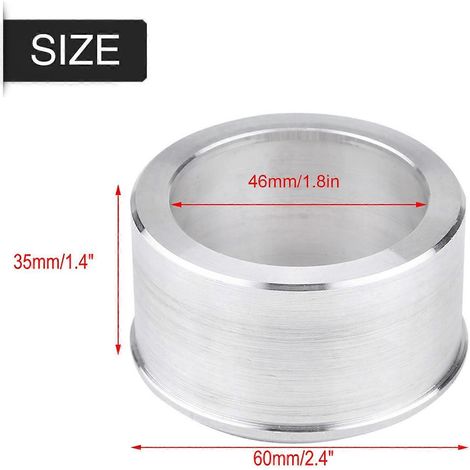 Aluminium 60 mm auf 51 mm Motocross-Motorrad-Auspuffrohradapter Reduzierstück Schalldämpferverbinder