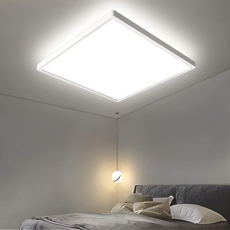 Square LED Ceiling Light, 4000K Modern Indoor Lighting, IP44 Ceiling Lamp for Bathroom, Living Room, Bedroom, Kitchen, Office, 30CM 2400LM (1/3)