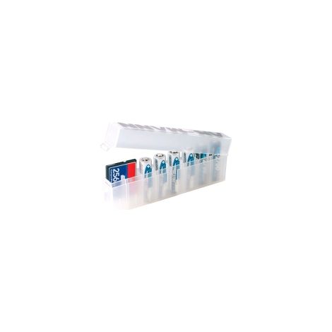 Boîte de rangement batterie ansmann battery storage box protection compacte