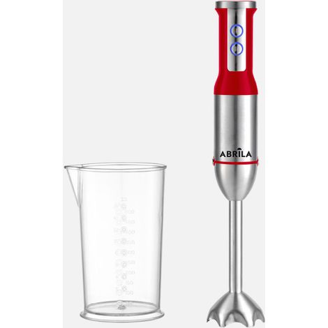 Batidora de mano princesa 1500w dc acero/rojo 2vel c/vaso brazo.ac.inox.desmont.y ergon.39,5x7,5x7,5cm