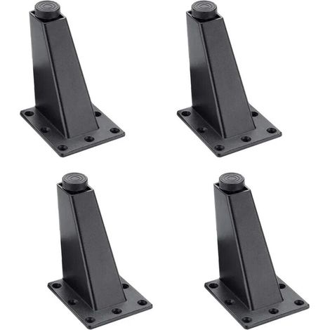 4pcs Black Adjustable Aluminum Alloy Furniture Legs - Sofa Table MUMU (1/3)