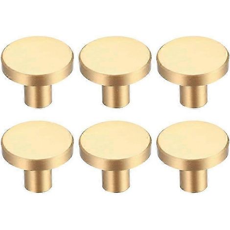 Poignées de tiroir, poignées de meubles dorées, poignées de porte rondes, poignées de tiroir en laiton doré, poignées de porte de cuisine assorties à la décoration - 20 x 25 mm PDWHBYV (1/4)