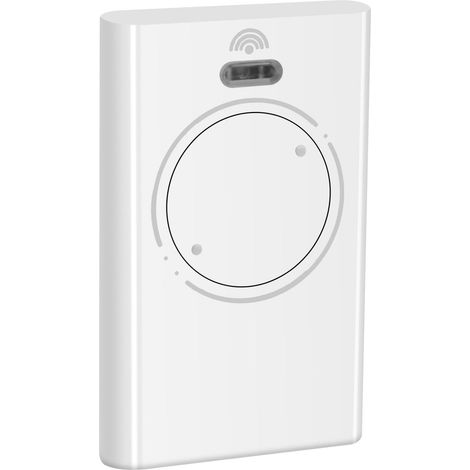 Lot de 1 télécommande compatible FAAC XT2 868 SLH (868 MHz, 2 canaux) - Remplacement pour motorisation portail et porte de garage - Blanc