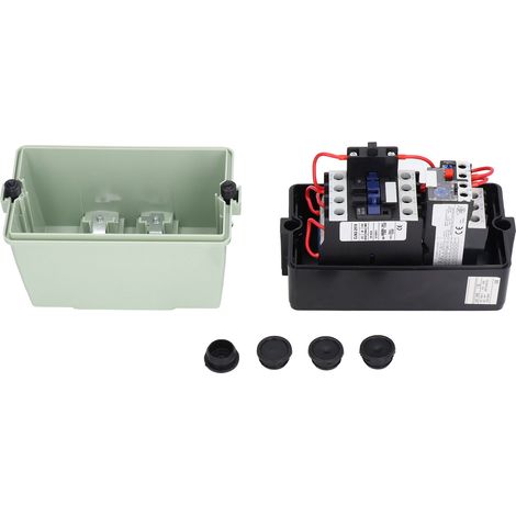 Démarreur magnétique, boîtier étanche en ABS, interrupteur de commande de démarreur magnétique, monophasé 220 V/230 V, triphasé 380 V/400 V (1/5)