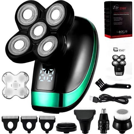 Rasoir électrique rechargeable 4D 5 en 1 pour hommes (1/5)