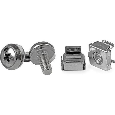 StarTech.com Paquet de 50 vis de montage et écrous cage M5 pour armoire serveur - Vis - Argent - 210 g - 50 pièce(s) - 15 cm - 150 mm (CABSCREWM5)