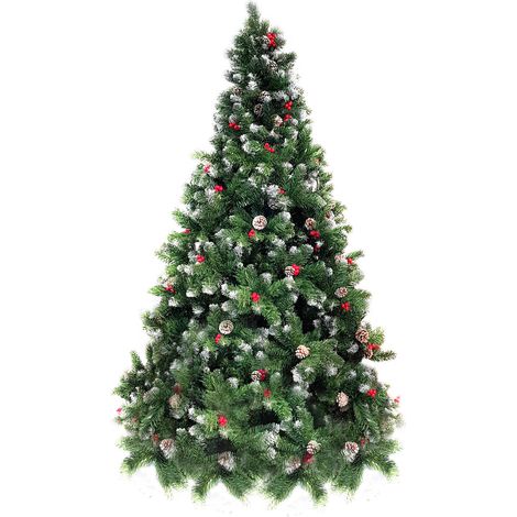ALBERO DI NATALE RUSTICO CM.270 2456 PUNTE (1/5)