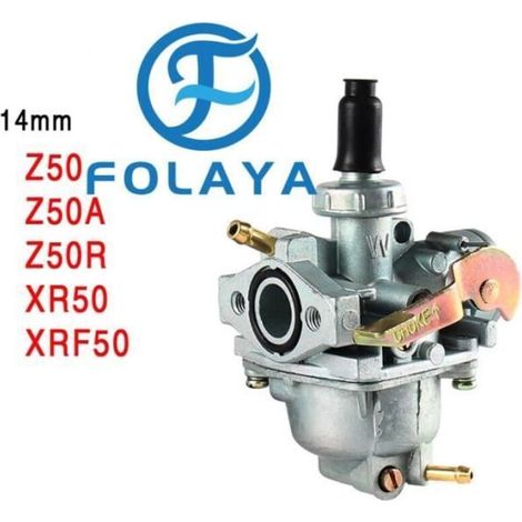 FOLAYA Carburateur 14mm pour Honda Mini Trail Z50 Z50A Z50R Z50RS K3 K2 K1 K0 CRF XR 50 CRF50 XR50 Monkey Bike Dirt Bike Carb (1/3)