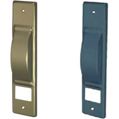 Placca per avvolgitori semincasso - bronzato anodizzato