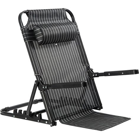 Dossier de lit matelas réglable à 7 positions,matelas de dossier d'appui-tête amovible,tapis de plage avec dossie,chaise longue de plage pliable,chaise de loisirs pour lire,allaiter et se reposer (1/5)