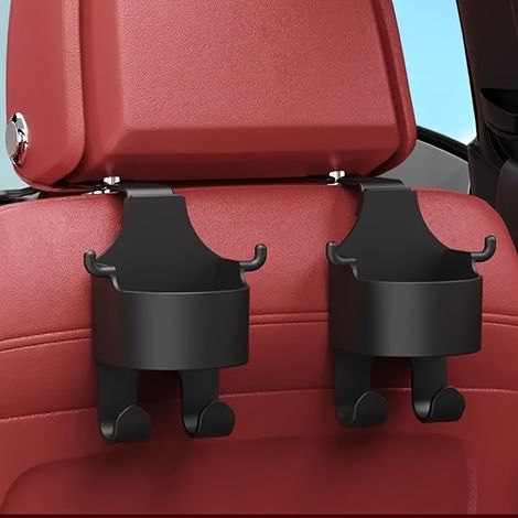 2 Organiseur de voiture multifonction — Avec crochets, porte-gobelet et boîte de rangement (1/5)