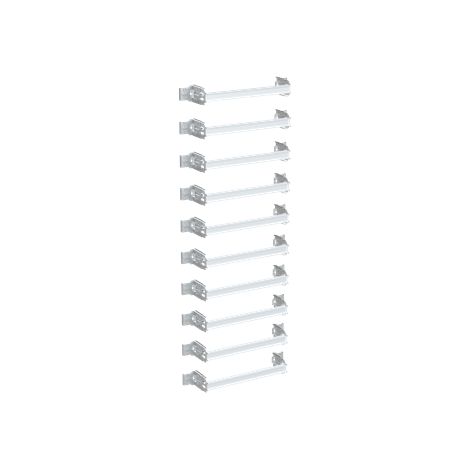 SPEE Combi-Double Rail DIN Ajustable pour Plastron Modulaire L600 (Pack 10pcs) 1SZE980150B0170 ABB QAD0120P1 (1/3)